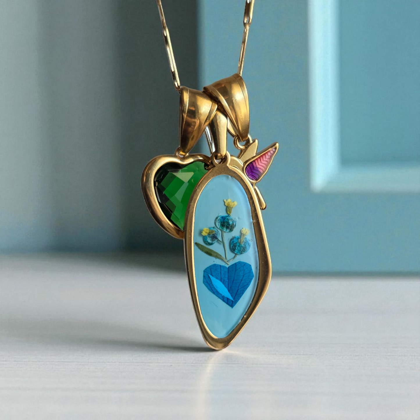 Charm Cvore Smeraldo