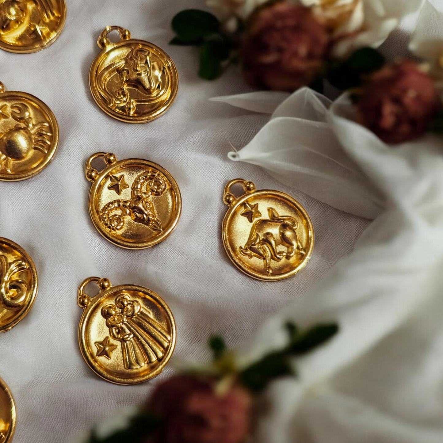 Zodiac Gold Charms