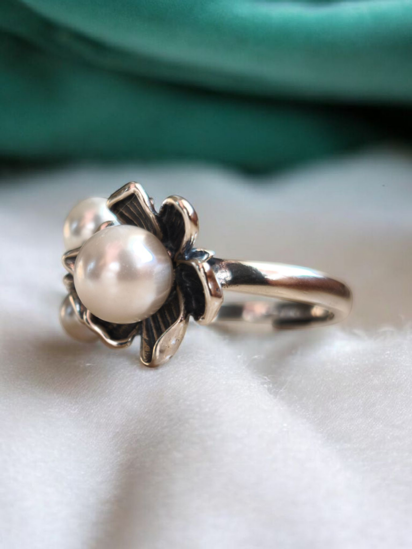 Anello Botanica di Perle