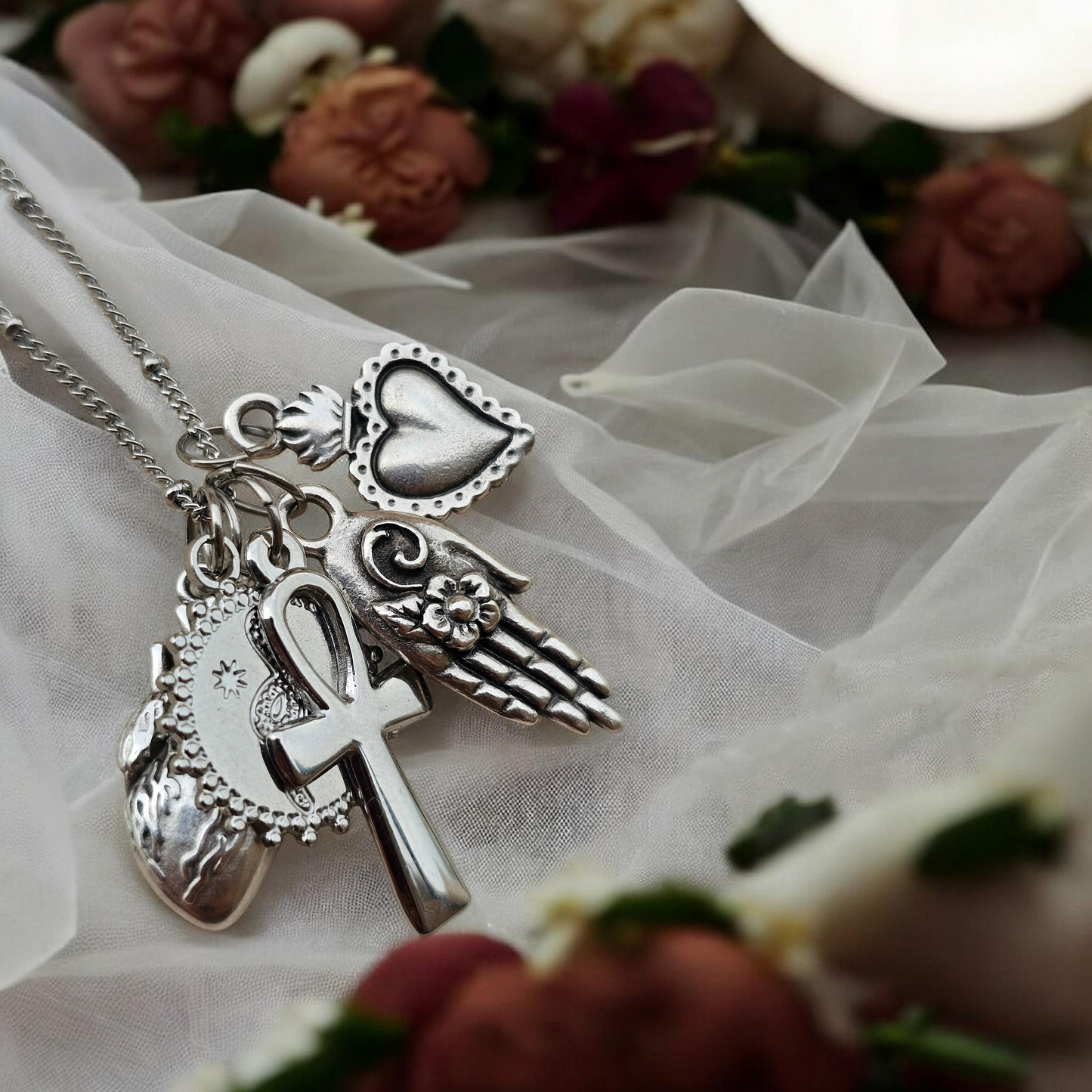 Mexican Heart Charm