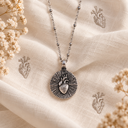 Anatomical Heart Medallion