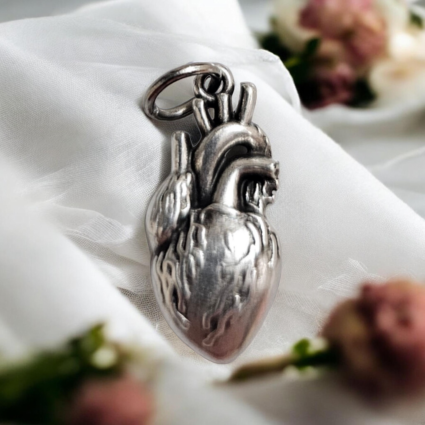 3D Anatomical Heart Charm