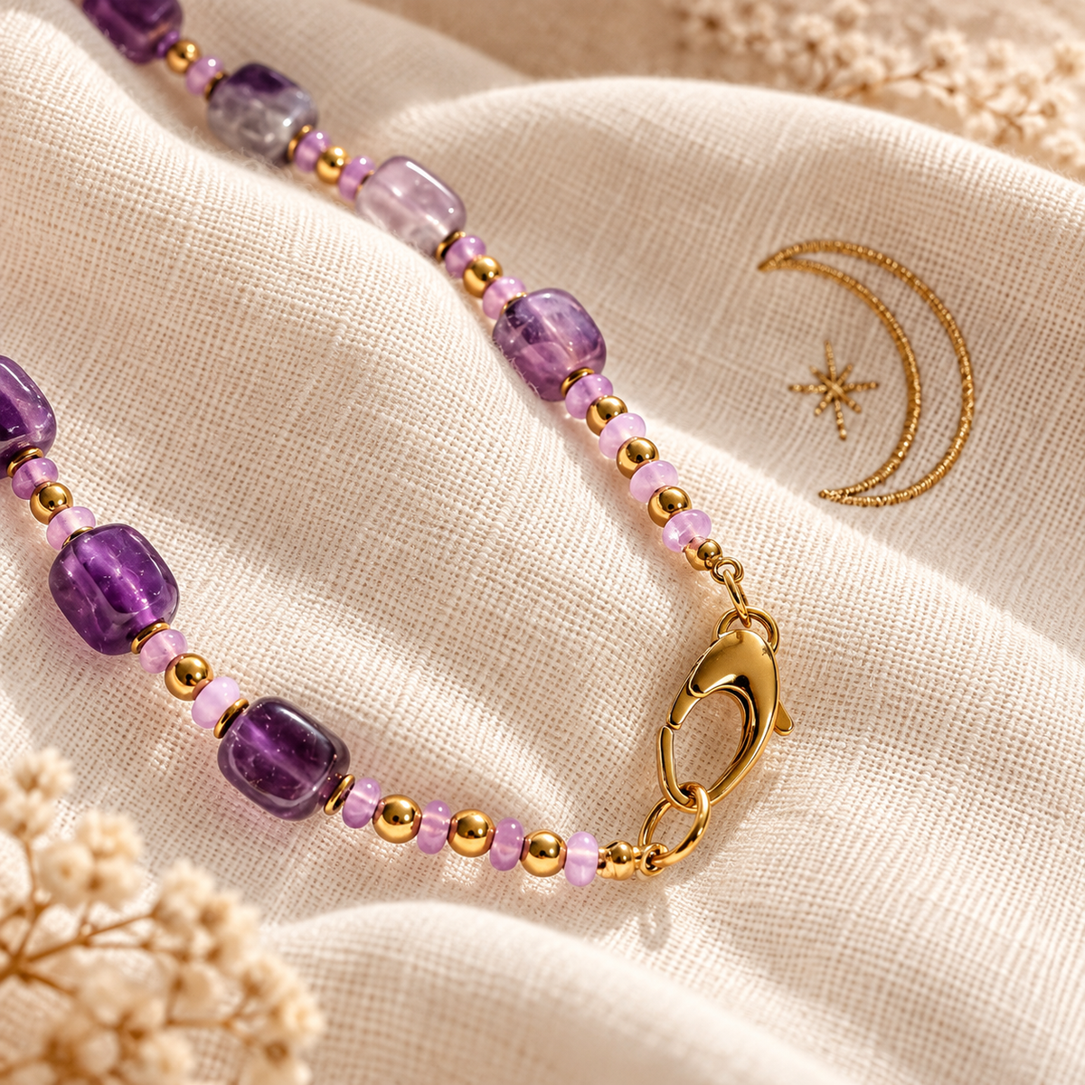 Mother Stone Amethyst Necklace