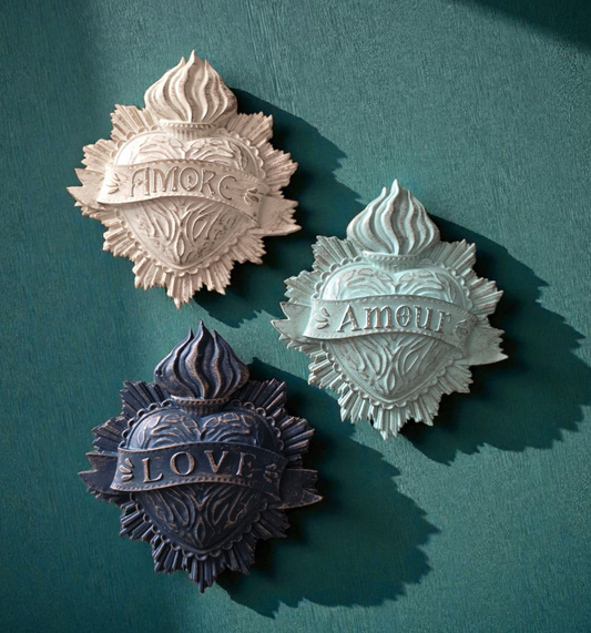 Cvore in Gesso Colorato