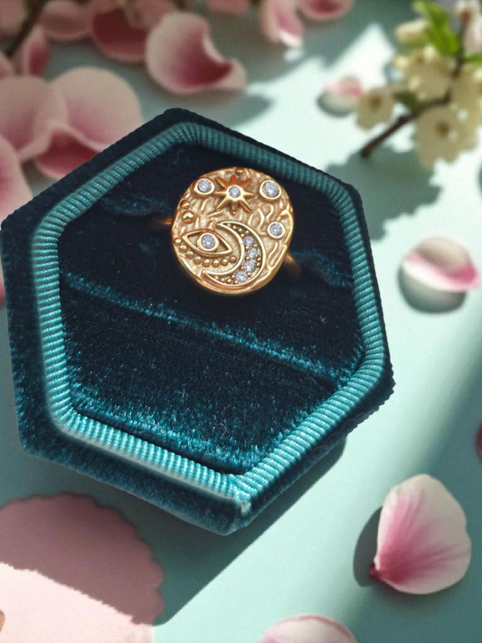 Anello Lvnatica Gold bianco