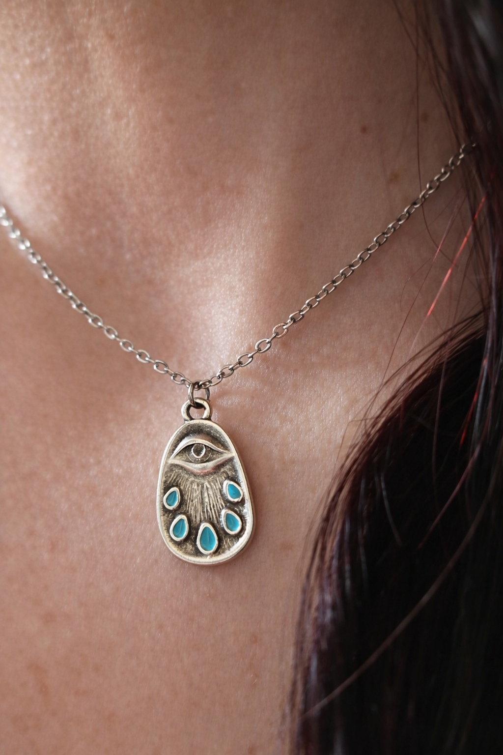 Vigilant Teardrop Necklace