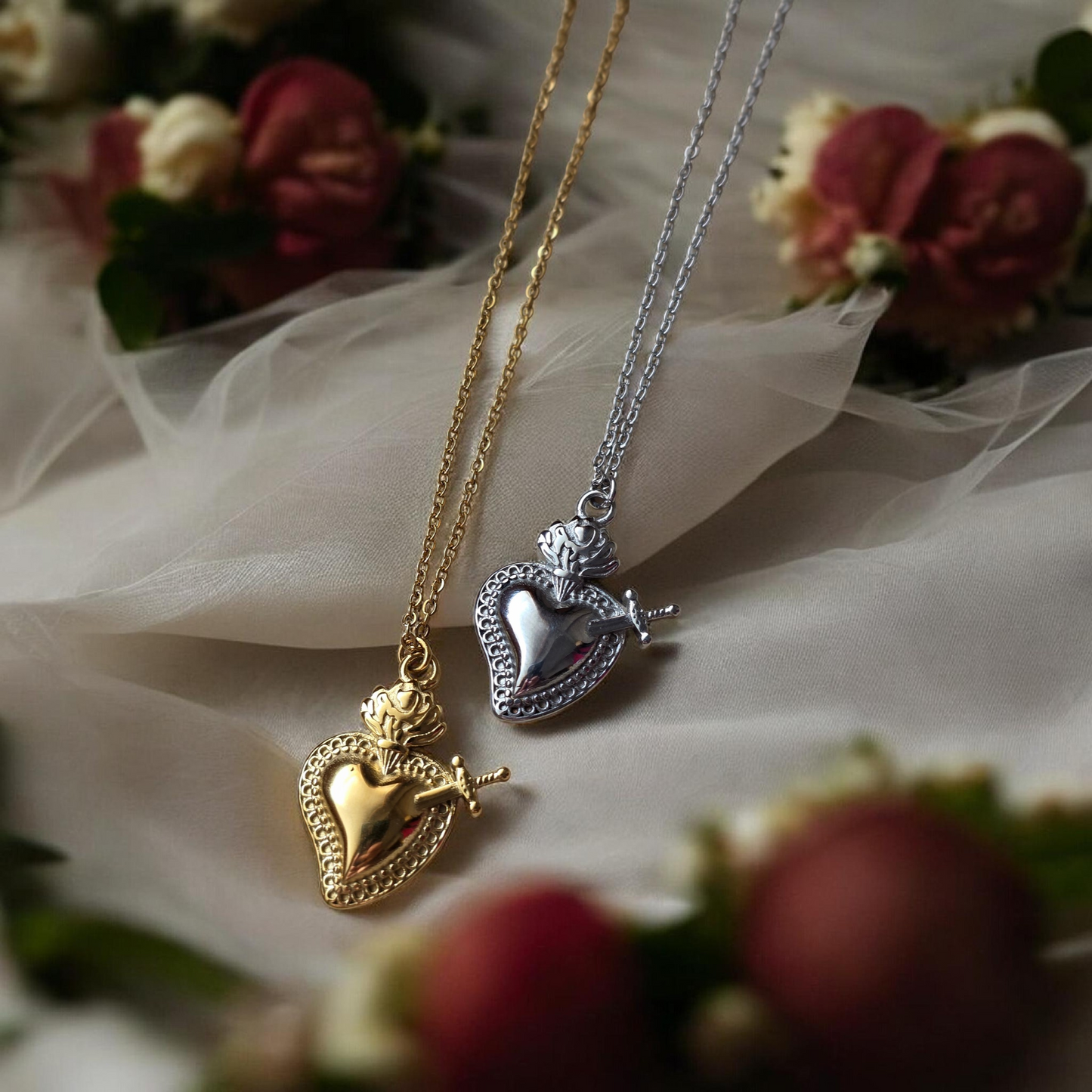 Pierced Heart Necklace