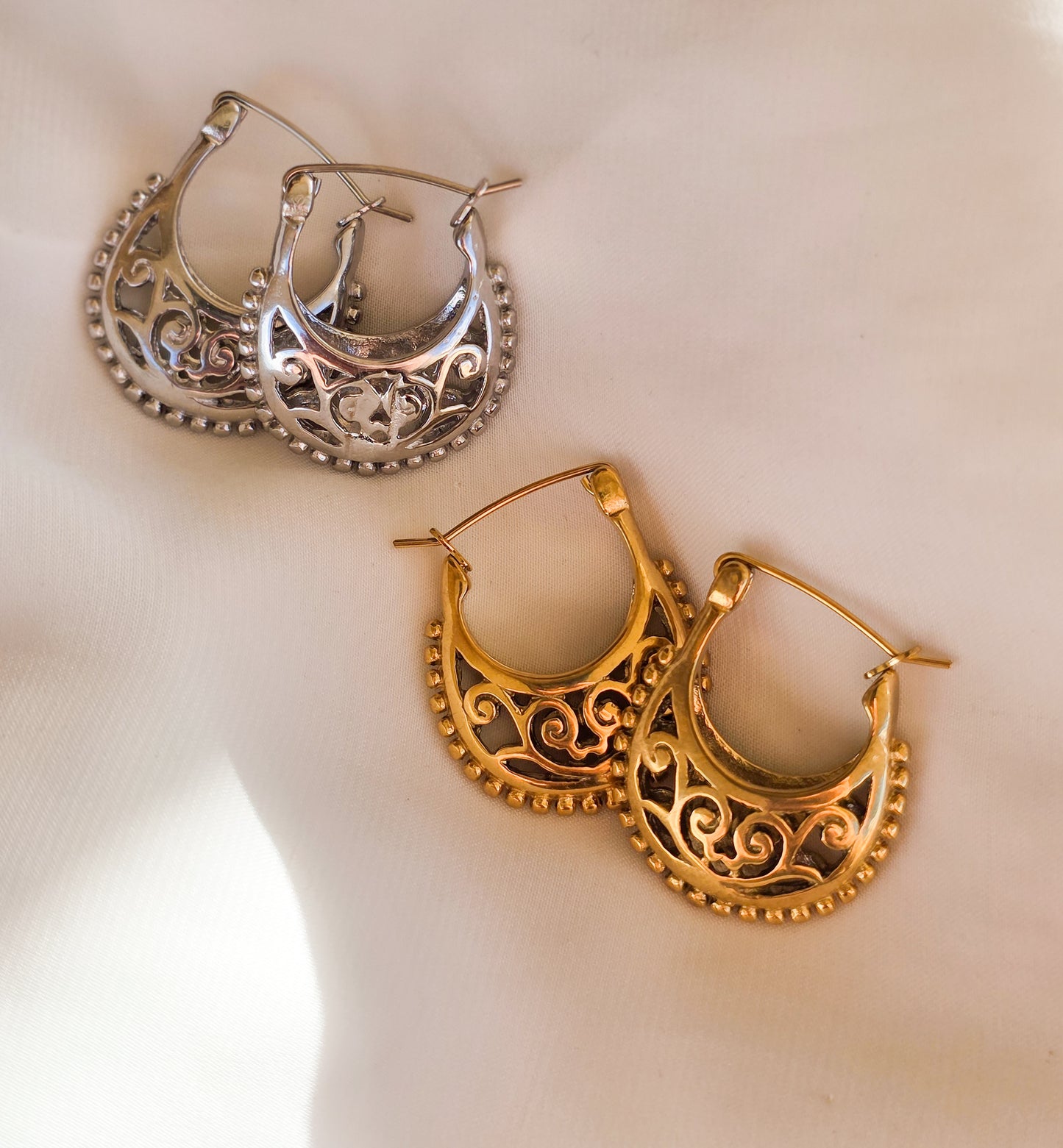Orecchini Arabesque Hoops