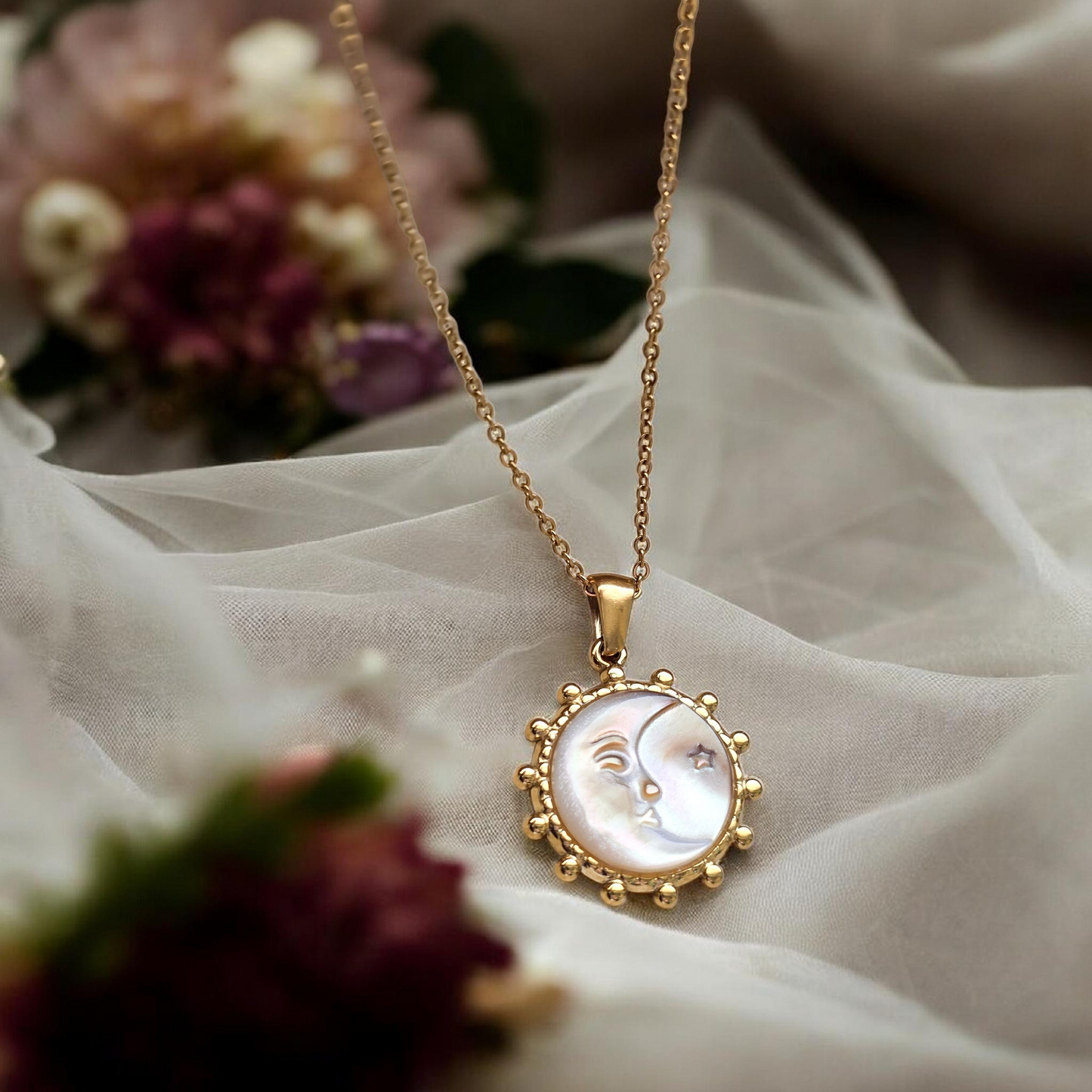 Collana White Moon Gold
