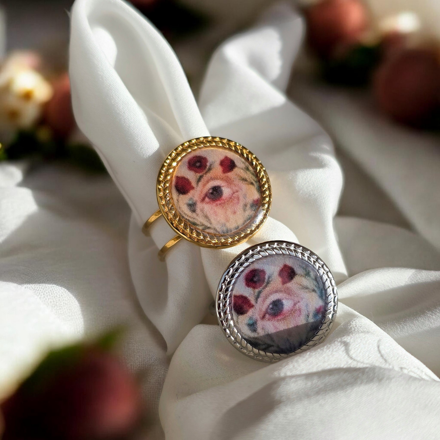 Anello Occhio Fiorito