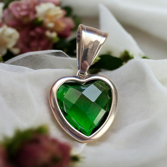 Charm Cvore Smeraldo