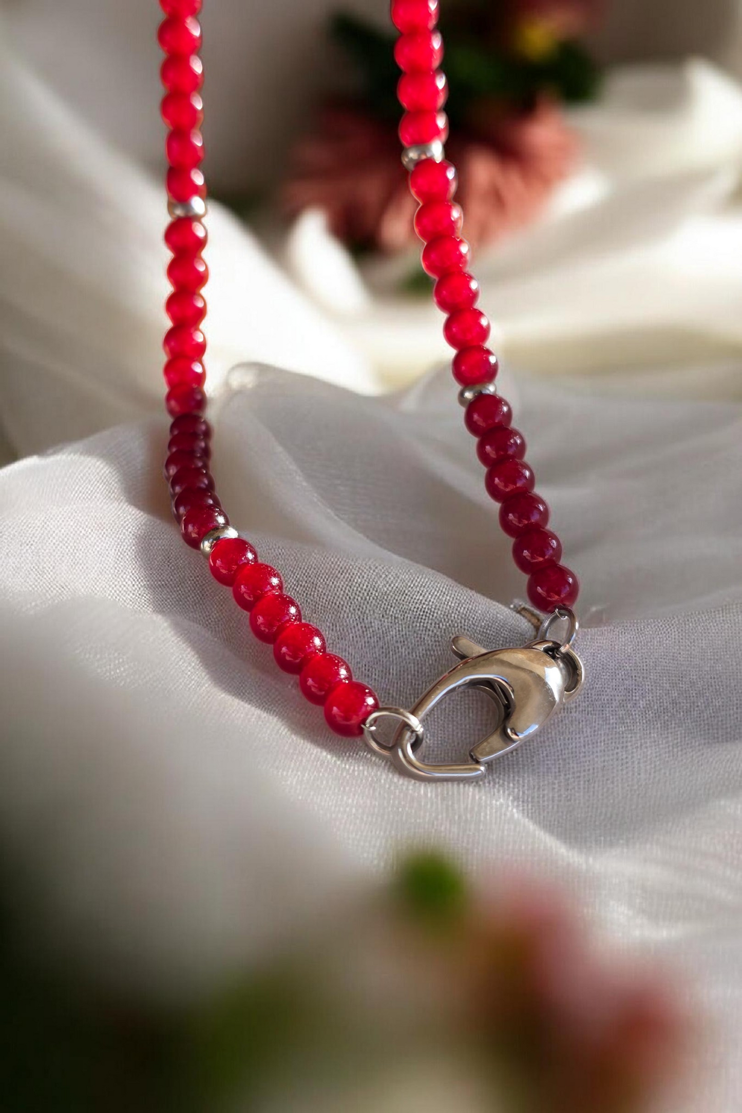 Rosarium Silver Necklace