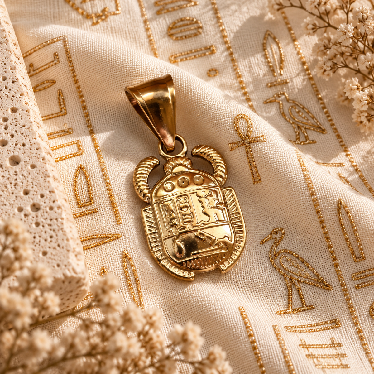 Charm Scarabeo Gold