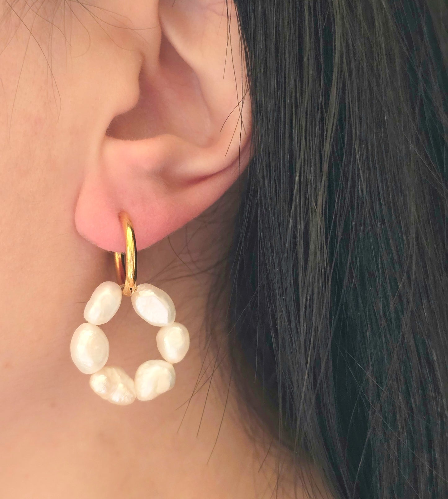 Orecchini Pearl Loop