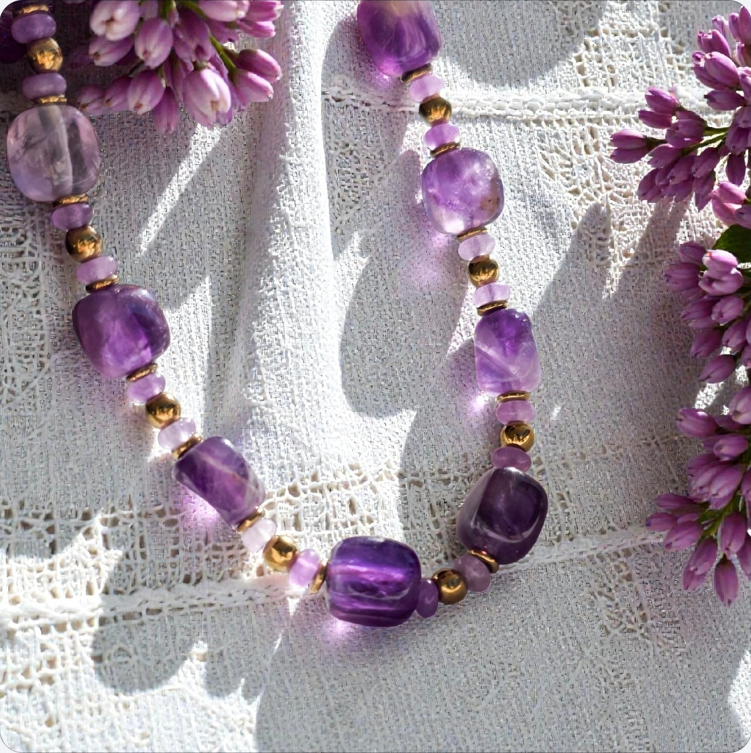 Mother Stone Amethyst Necklace