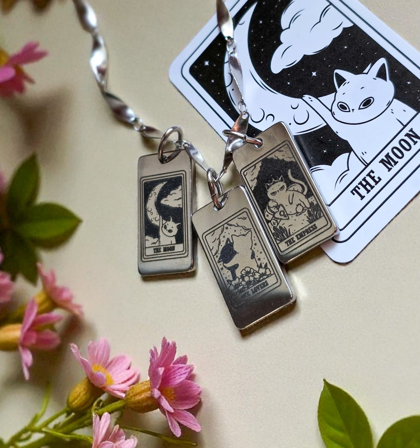 Charm I Gatti del destino - Tarot card