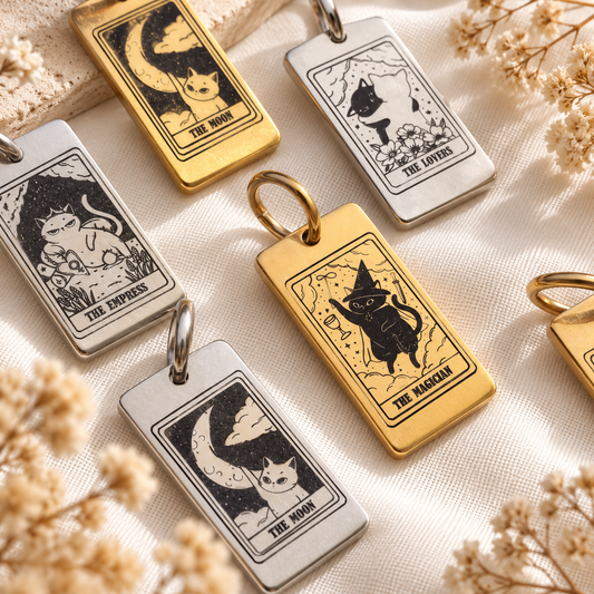 Charm The Cats of Destiny - Tarot card