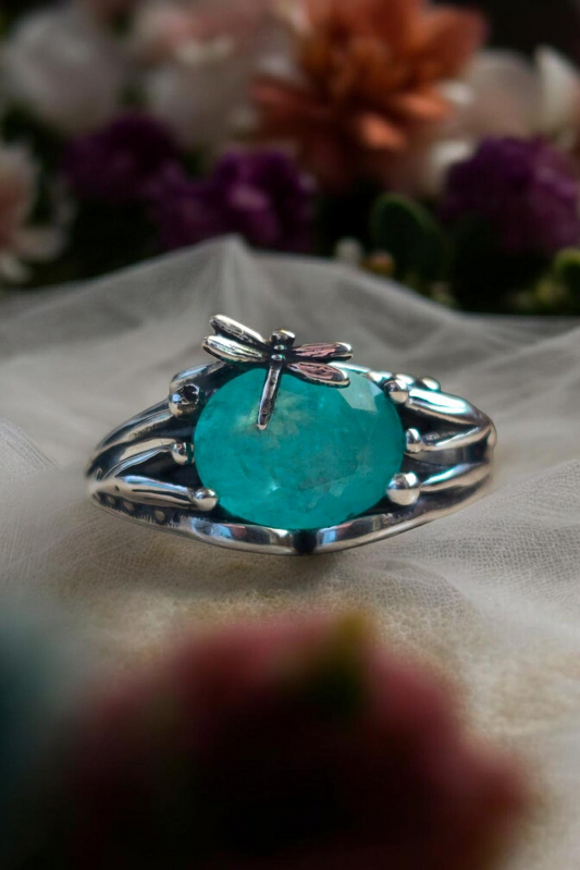 Chloris Amazonite Ring