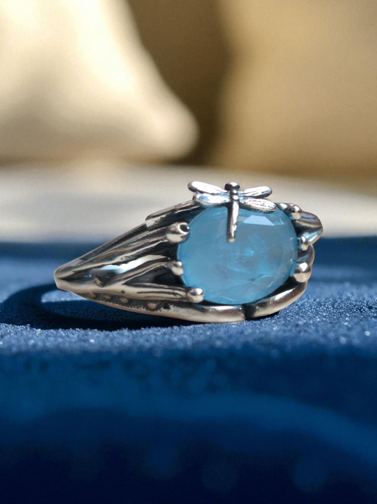 Anello Chloris Acquamarina
