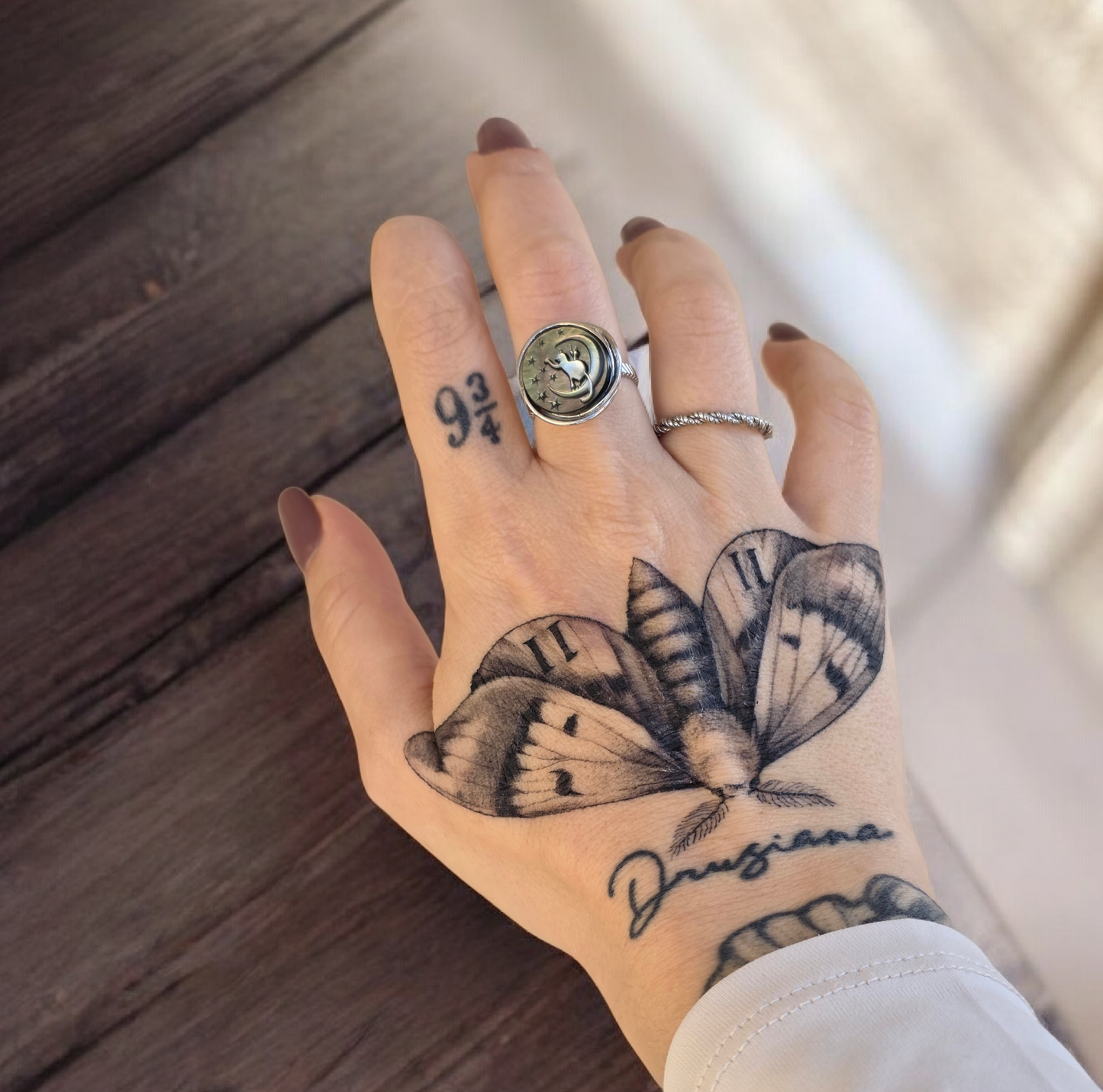 Anello Cat Moon Silver