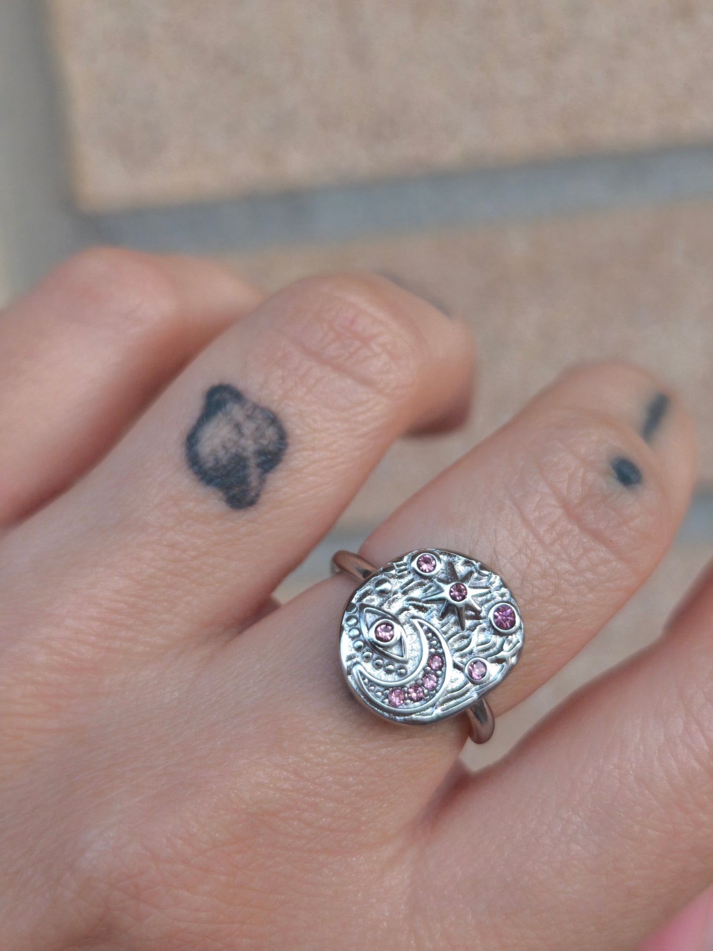 Anello Lvnatica Silver Rosa