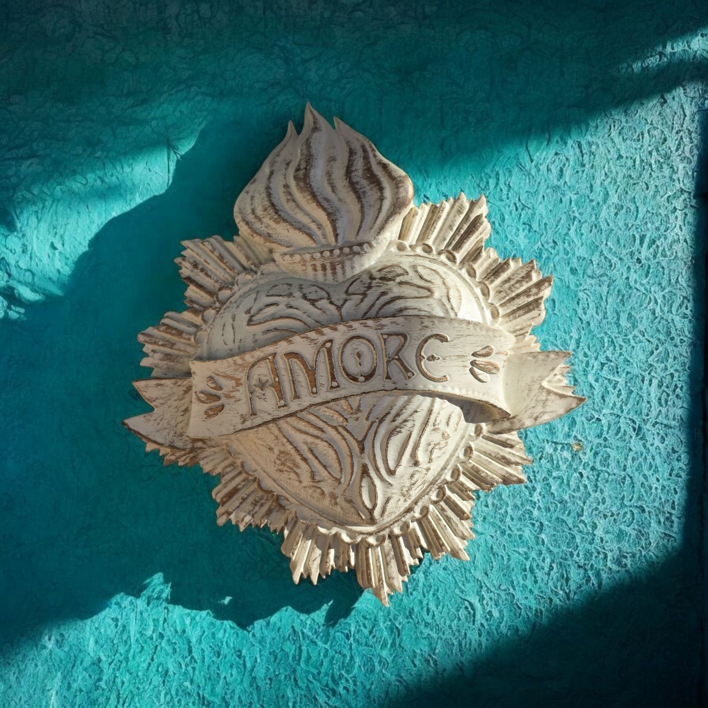 Cvore in Gesso Colorato